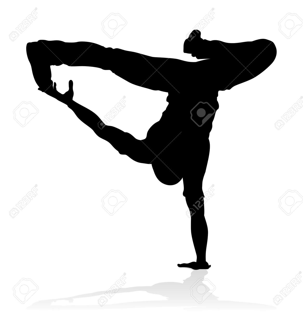 A Male Street Dance Hip Hop Dancer In Silhouette Royalty Free SVG,  Cliparts, Vectors, and Stock Illustration. Image 105538425., image size:1258x1300
