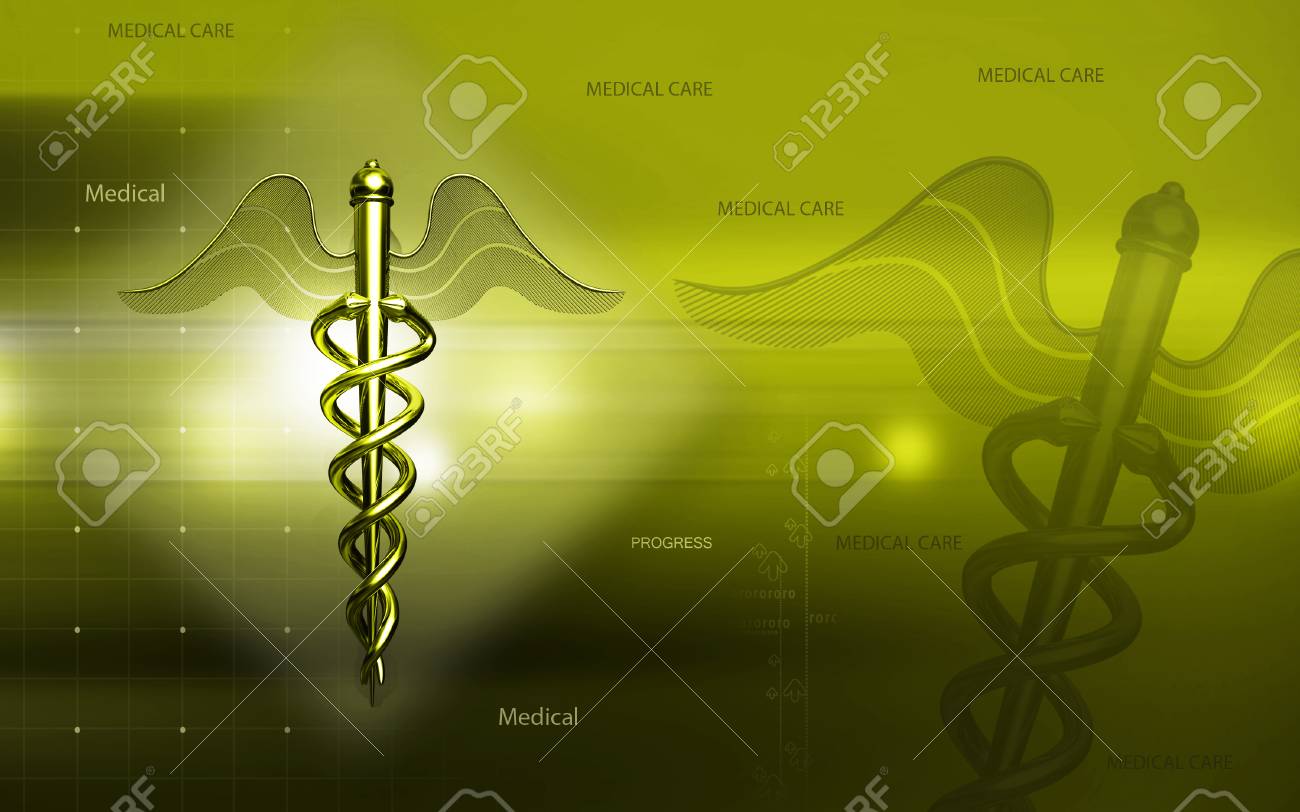 Digital illustration of Medical symbol in colour background - 52590482 Digital illustration of Medical symbol in colour background - 52590482
