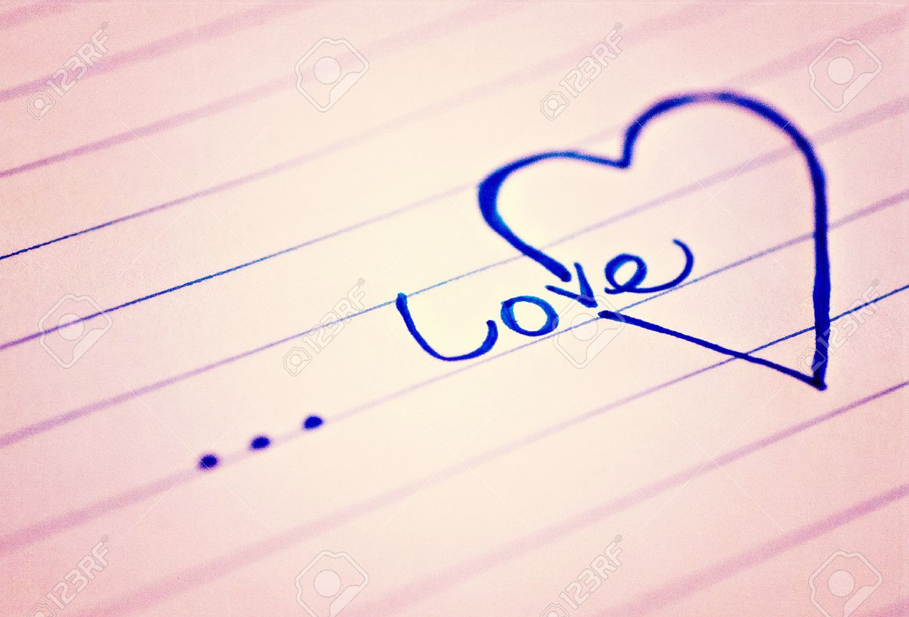 heart on word