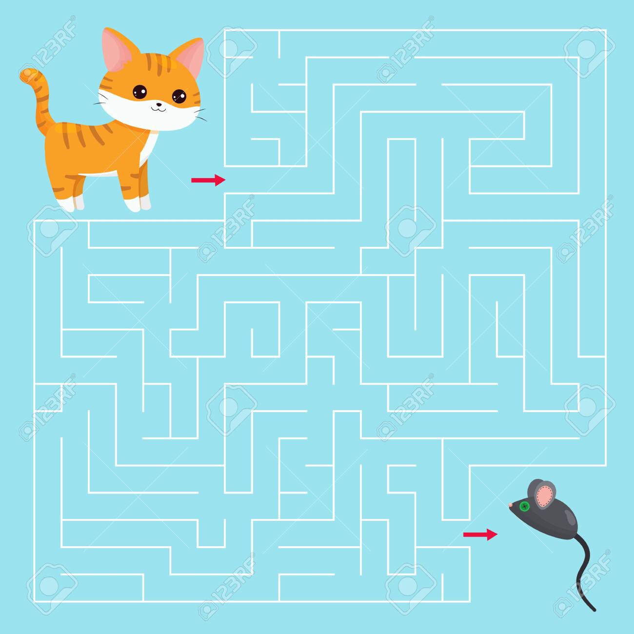 cat maze toy