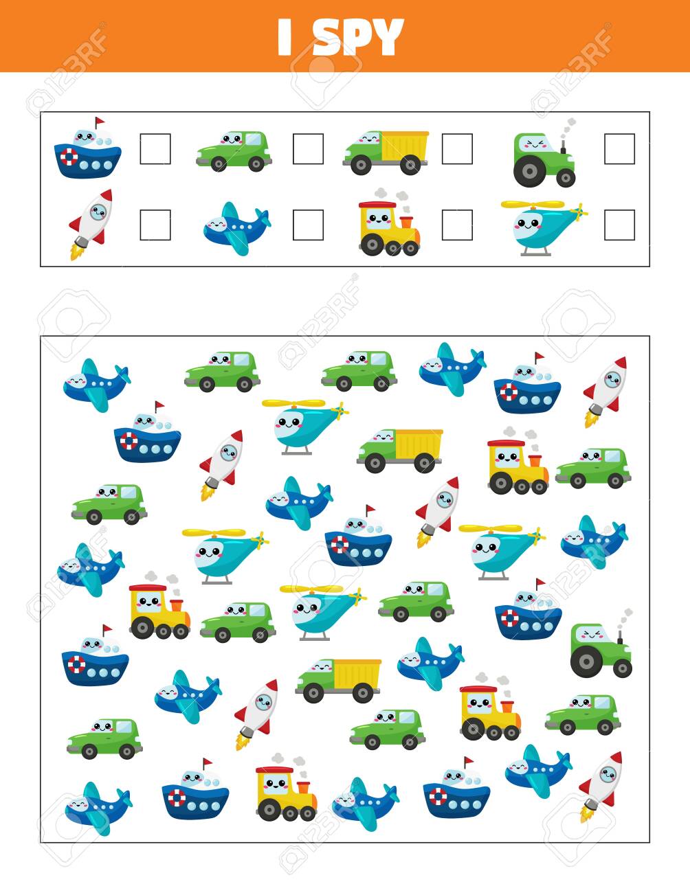 i-spy-educational-game-for-preschool-kids-learn-count-transportation-theme-printable-activity-worksheet-royalty-free-svg-cliparts-vectors-and-stock-illustration-image-157483300