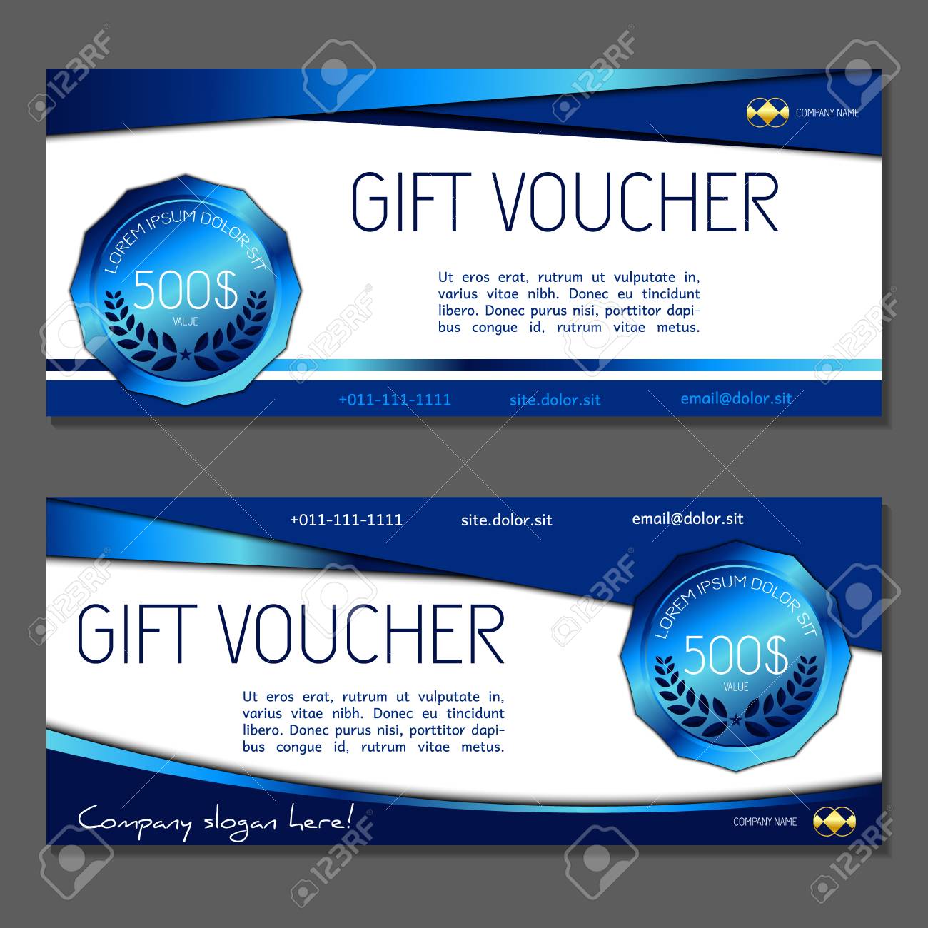 gift voucher vector illustration