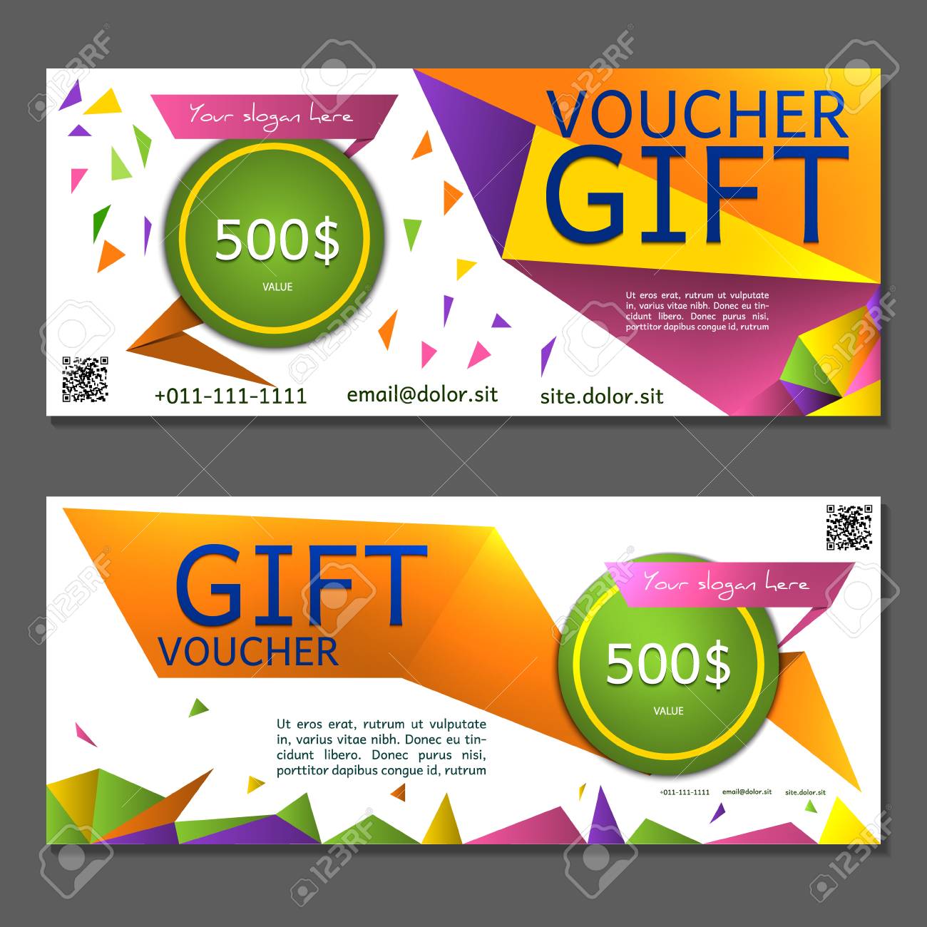 discount voucher vector illustration coupon and voucher template gift coupons