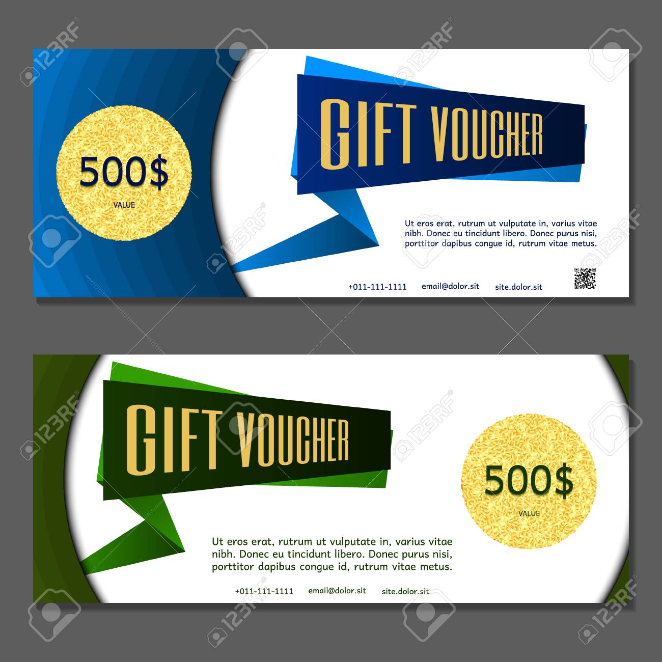 gift voucher vector illustration