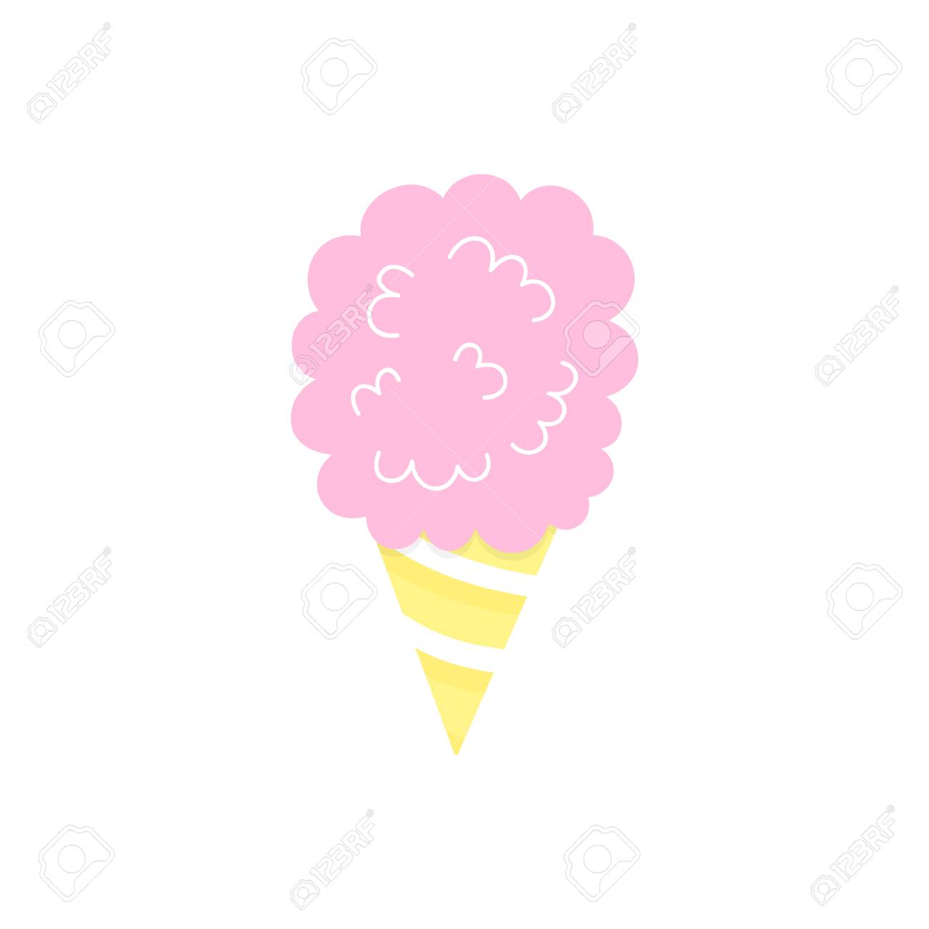 pic Cotton Candy Vector Art pink cotton candy vector graphic illustration candy floss in