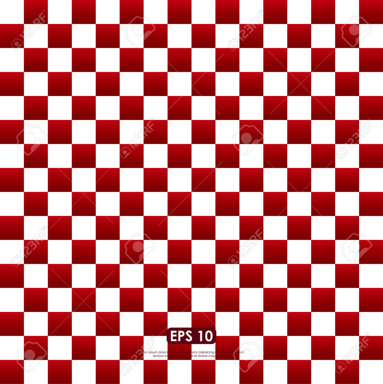 checkerboard red and white