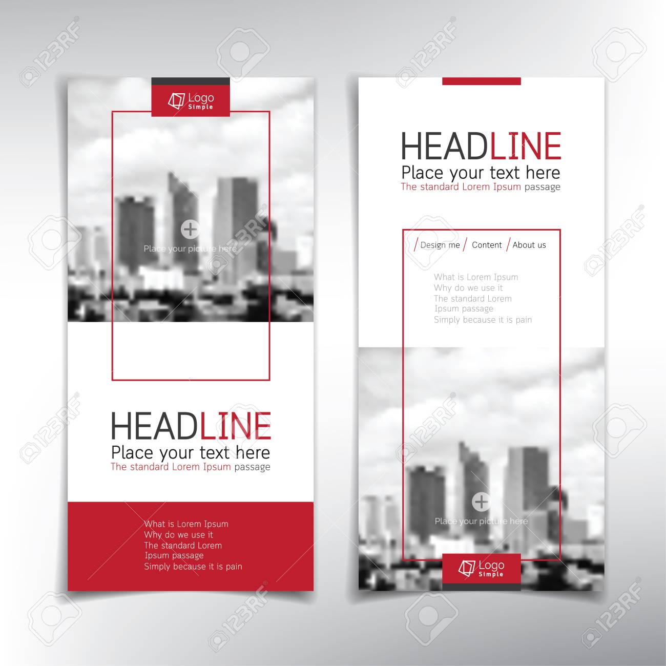 vertical banner vector background template can be used for why do we use flyers