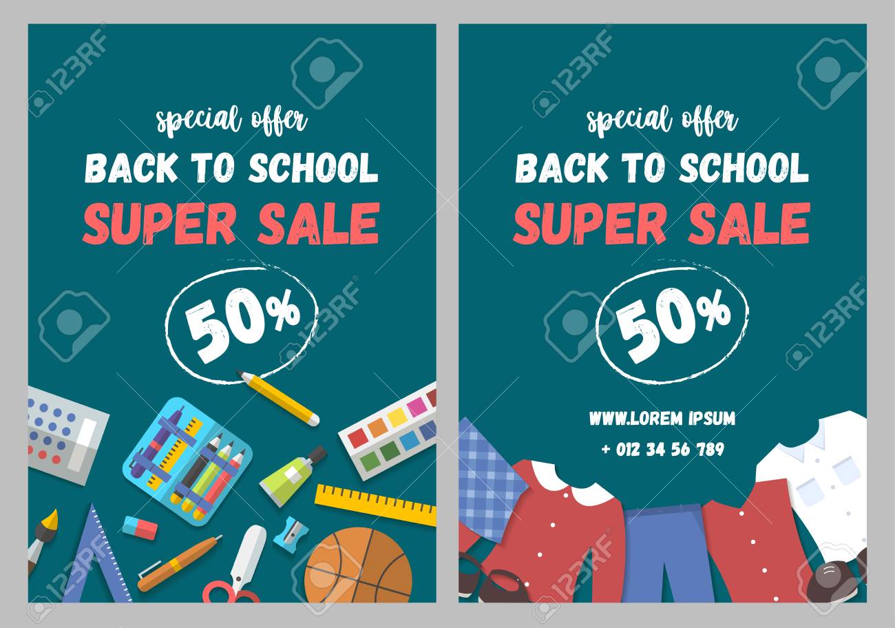 back to school flyer template free