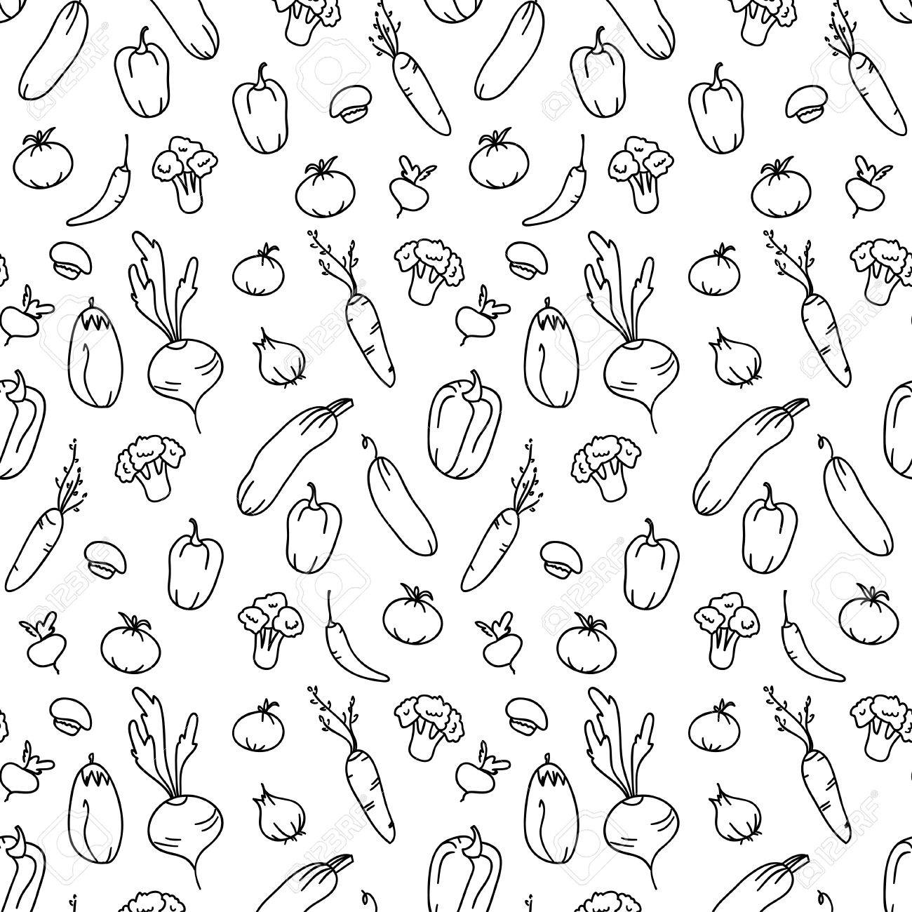 Seamless Kitchen Background Of Vegetables Beautiful Background Vector  Illustration Endless Texture Can Be Used For Printing Onto Fabric And Paper  Or Scrap Booking Royalty Free SVG, Cliparts, Vectors, and Stock  Illustration. Image