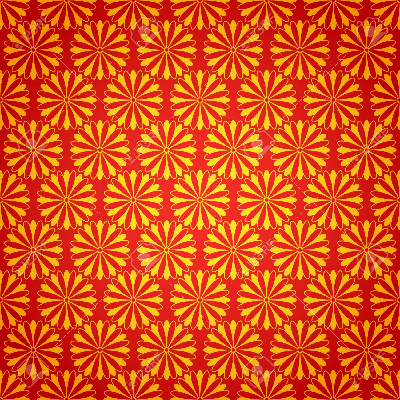 菊と国立中国シームレス パターン 中国の旧正月 15年 美しいベクター イラストです 背景 のイラスト素材 ベクタ Image