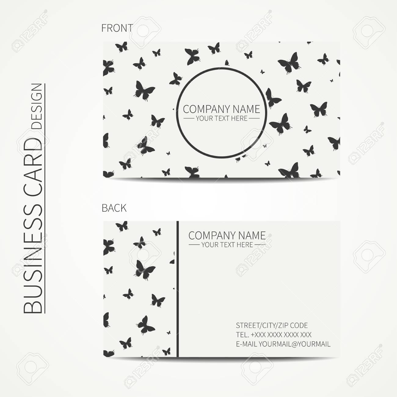 vector vector simple business card design template black and white business card for corporate business and personal use calling card - Simple Business Card Design vector vector simple business card design template black and white business card for corporate business and personal use calling card - Simple Business Card Design