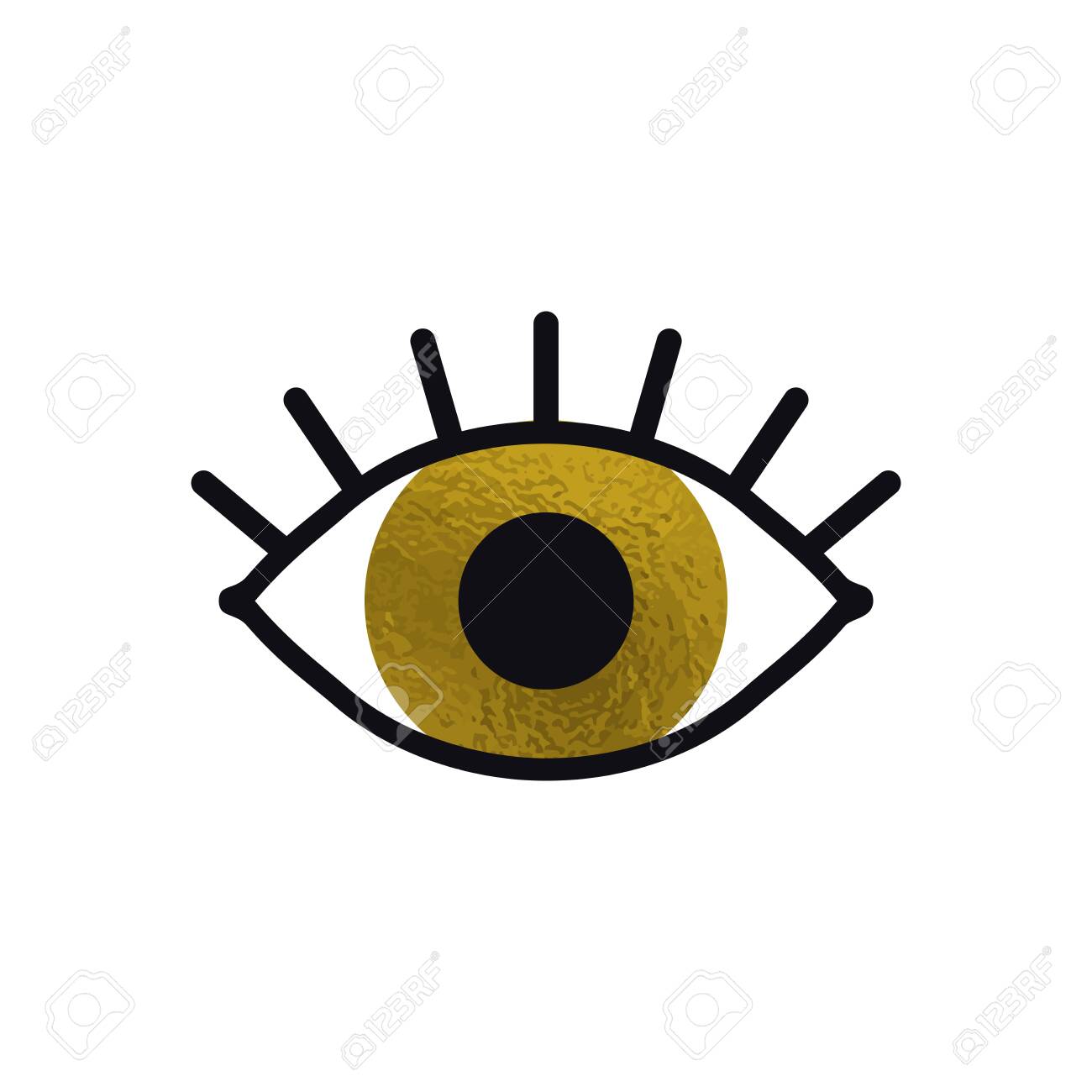 Open Gold Eye Line Icon On White Background Look See Sight Royalty Free Cliparts Vectors And Stock Illustration Image Open Gold Eye Line Icon On White Background Look See Sight Royalty Free Cliparts Vectors And Stock Illustration Image