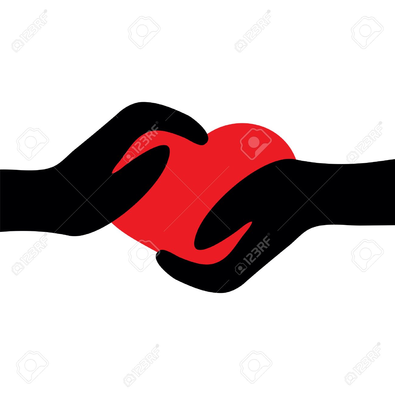 Two Hands Holding Heart.vector Illustration. Royalty Free SVG, Cliparts,  Vectors, and Stock Illustration. Image 36010286., image size:1300x1300
