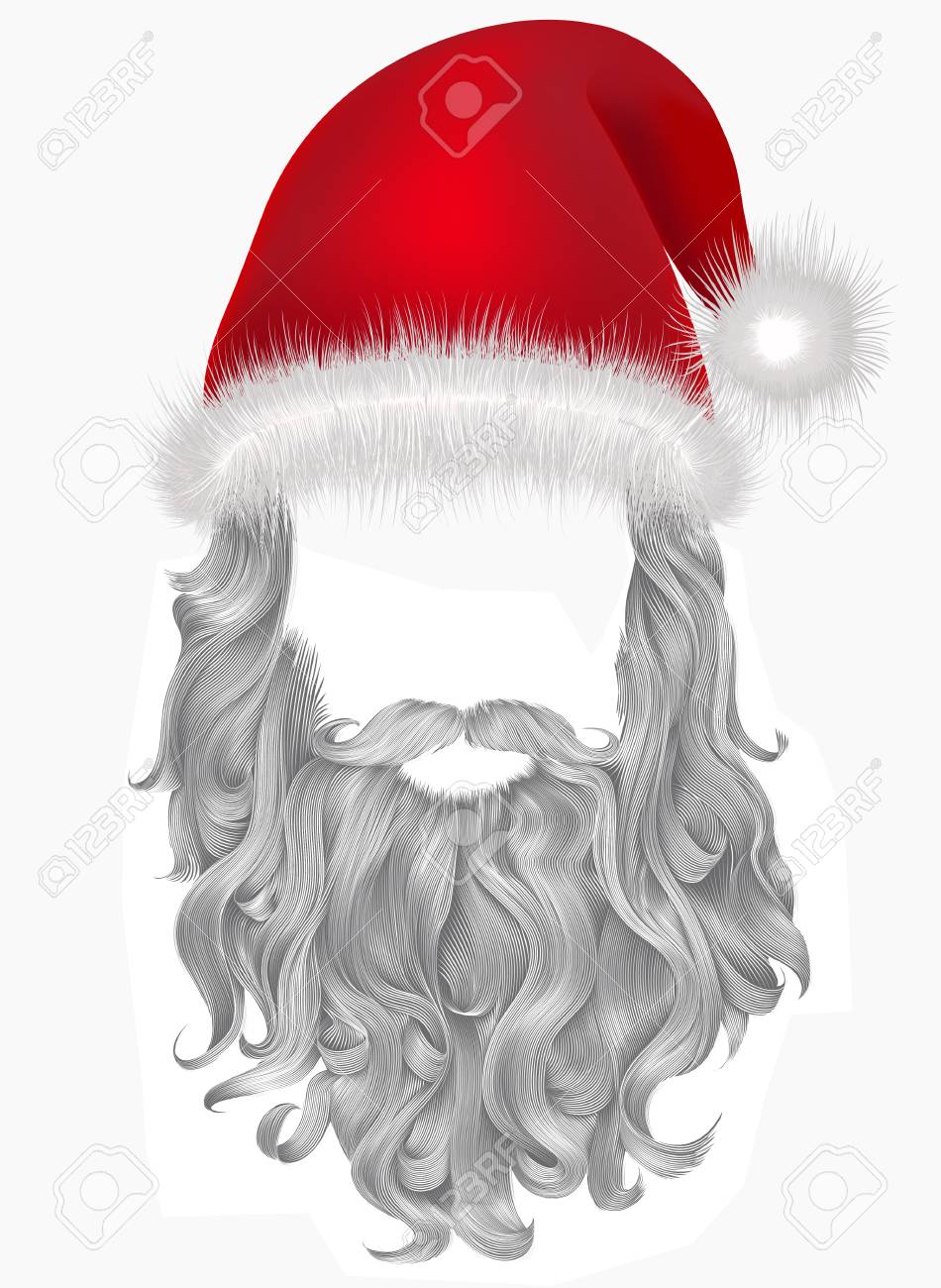 Perruque Et Barbe Pere Noel Bonnet De Noel En Peluche Avec Barbe Masque De Père  Noël Avec Barbe En Peluche Pdf, image size:950x1300
