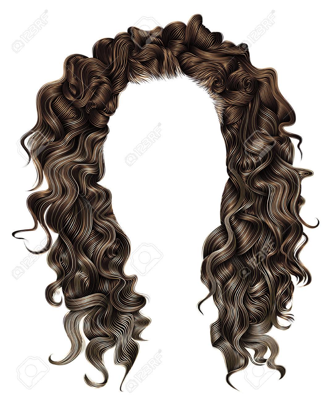 perruque femme brune long