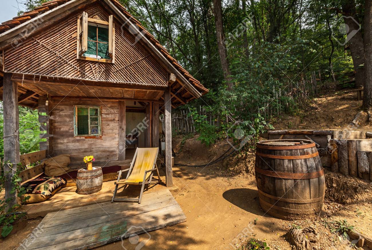 Wooden House In Forest House Made Of Natural Materials Stock Photo Picture And Royalty Free Image Image 23