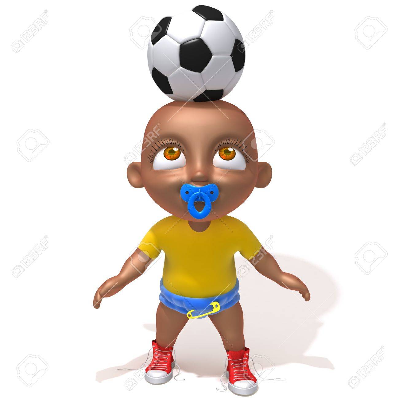 赤ちゃんジェイク サッカー の写真素材 画像素材 Image