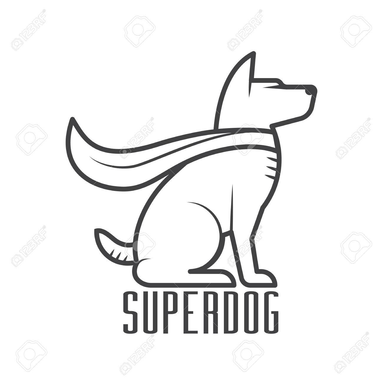 superdog logo or label