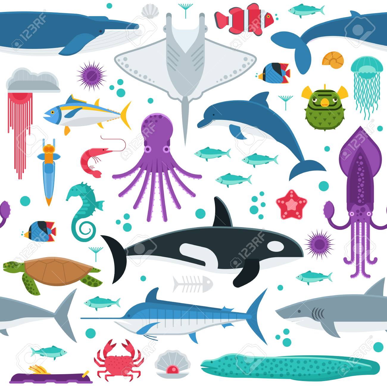 Modele De Vie De Mer Avec Differents Animaux Marins Creatures Sous Marines Vecteur Fond Transparent Avec Les Habitants Aquatiques De L Ocean Et Les Poissons Exotiques Au Design Plat Baleine Dauphin Orque Poulpe Calmar Modele De Vie De Mer Avec Differents Animaux Marins Creatures Sous Marines Vecteur Fond Transparent Avec Les Habitants Aquatiques De L Ocean Et Les Poissons Exotiques Au Design Plat Baleine Dauphin Orque Poulpe Calmar