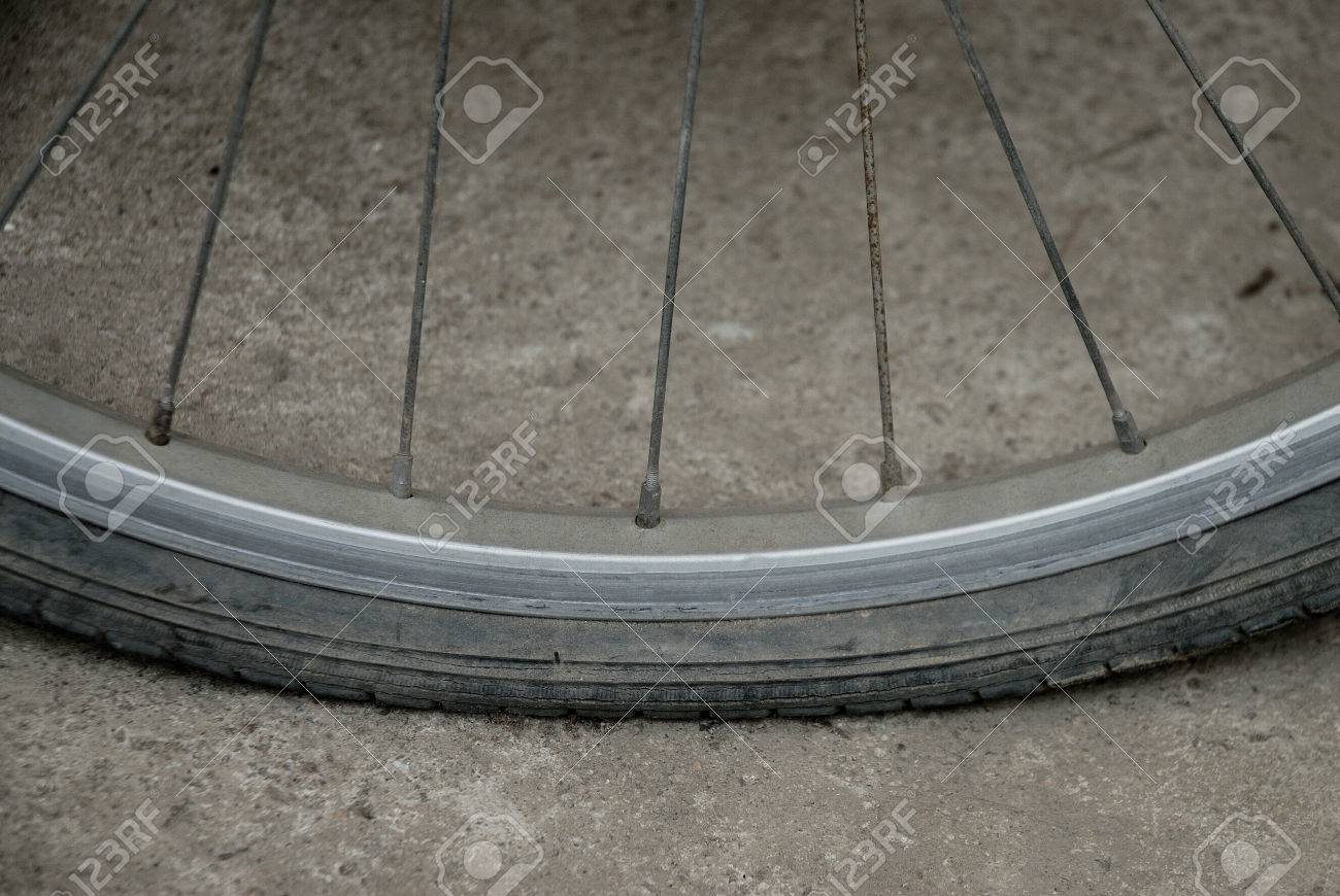 flat tyre bicycle