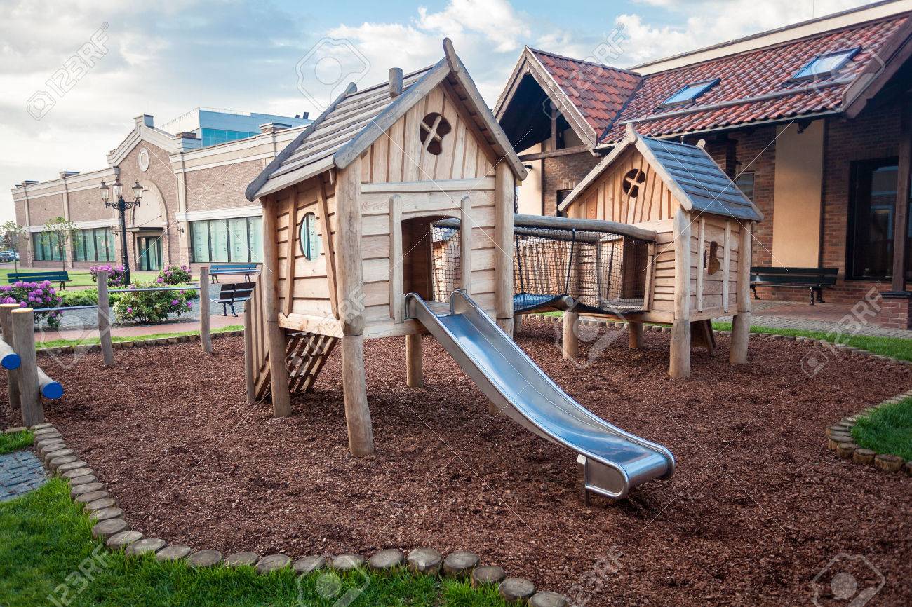 big wooden playground