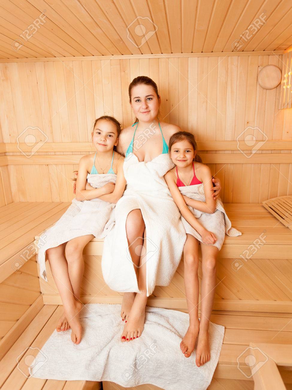 Cute Mommies Pregnant Sauna