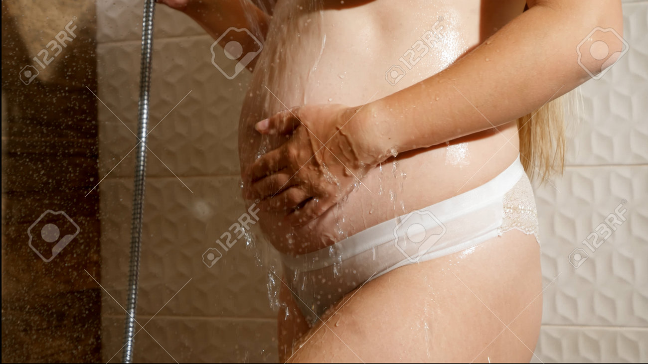 Sexy Pregnant Woman With Big Belly