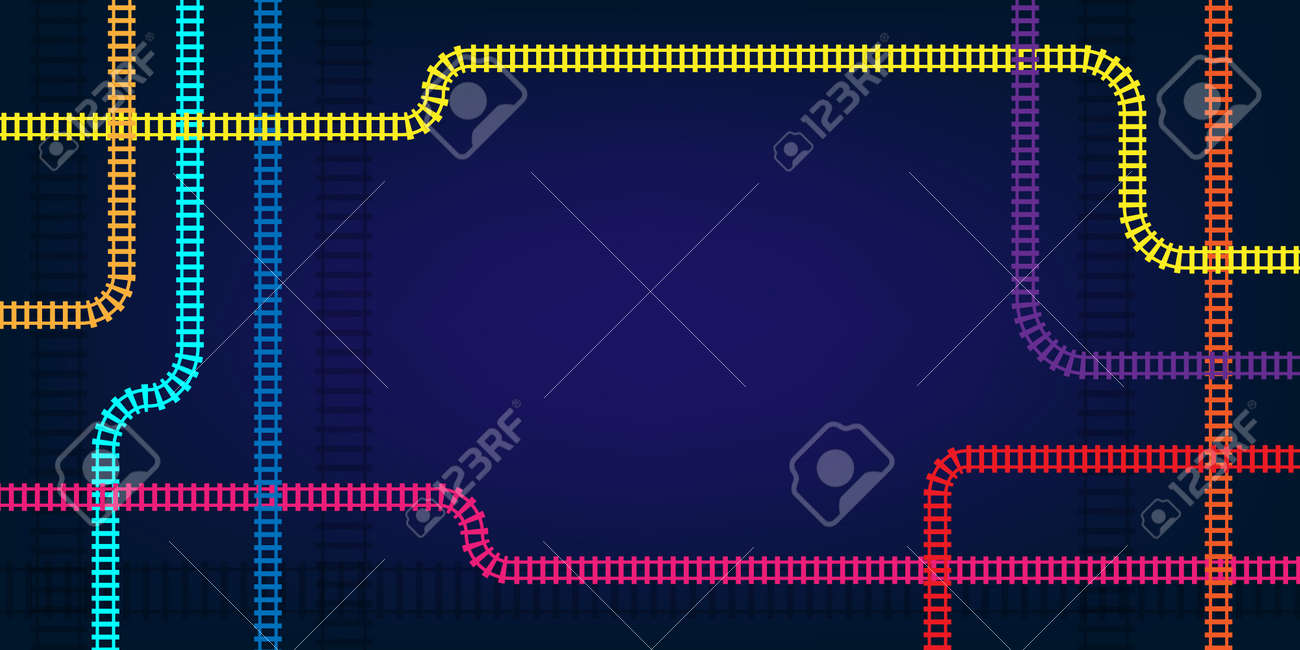 Metro map scheme. Vector abstract background. - 158145316 Metro map scheme. Vector abstract background. - 158145316