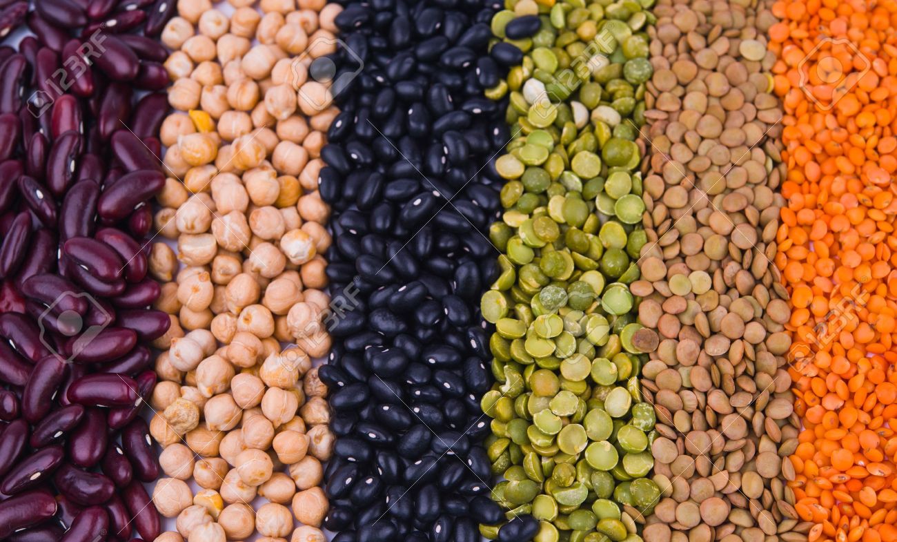 Kidney Bean Lentil Peas And Chick Pea As A Background Stock Photo Picture And Royalty Free Image Image 17089792