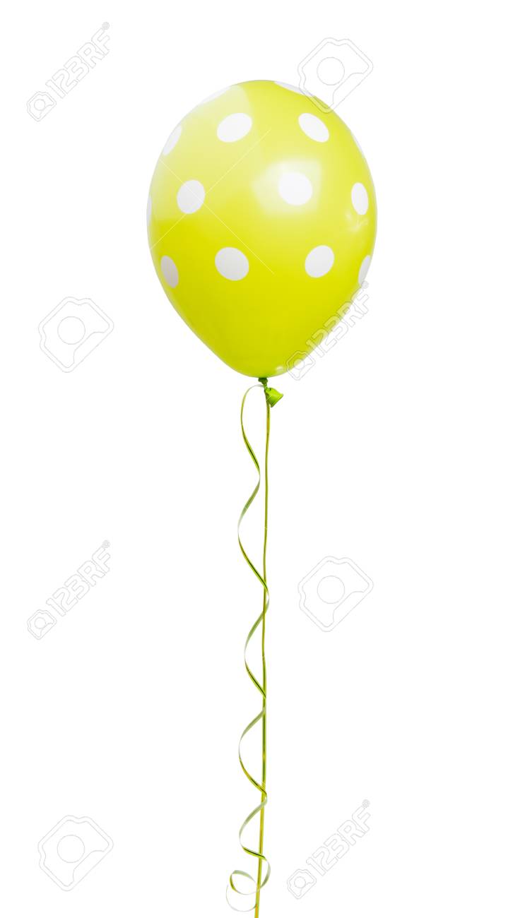 colored balloon isolated on white background banco de imagens