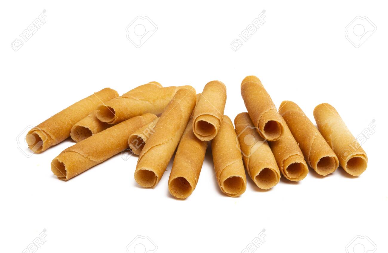cookie rolls isolated on white background - 146627083 cookie rolls isolated on white background - 146627083
