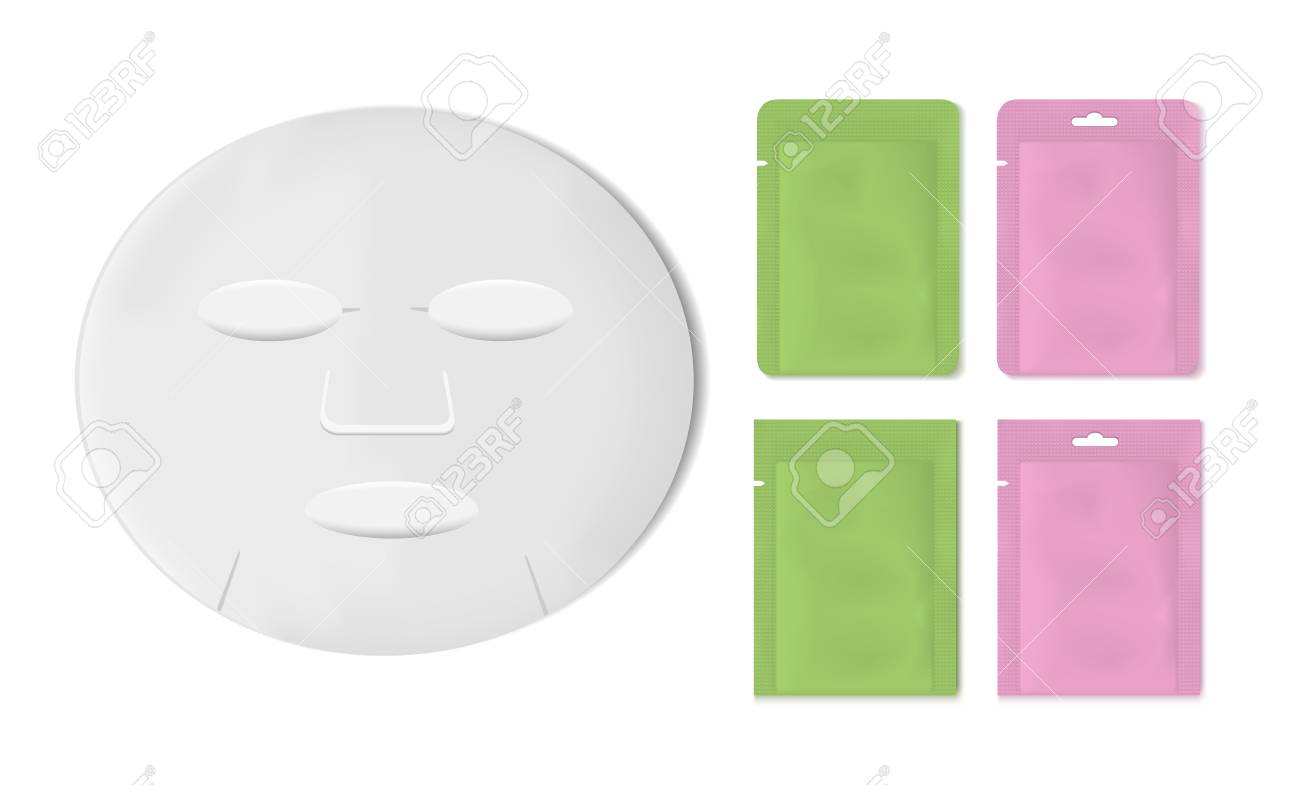 Download White Empty Plastic Packaging With Sheet Mask Blank Foil Or Royalty Free Cliparts Vectors And Stock Illustration Image 86258425 PSD Mockup Templates
