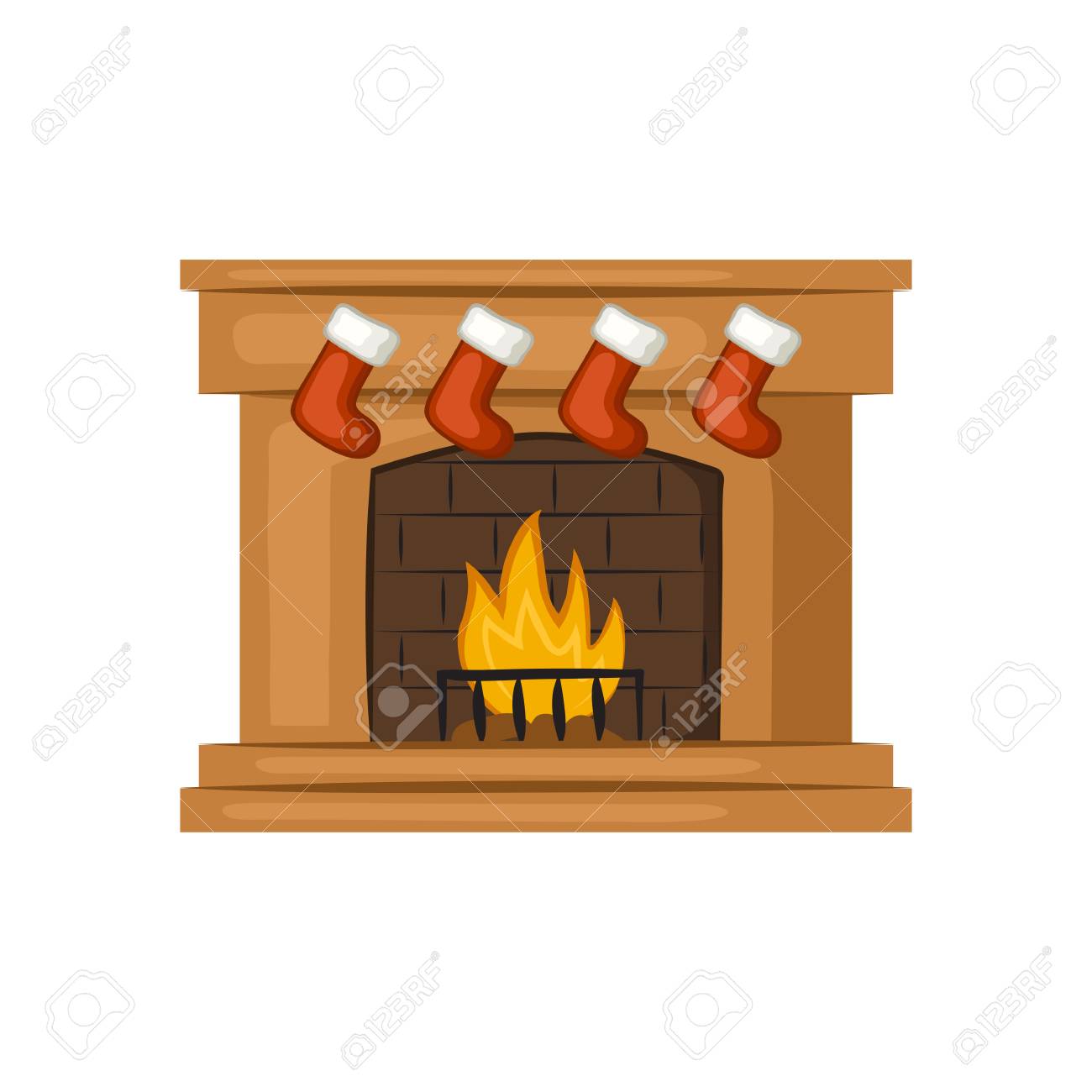 Christmas Fireplace With Red Stockings. Cartoon Icon. Vector Illustration. Royalty Free SVG, Cliparts, Vectors, And Stock Illustration. Image 91252825. Christmas Fireplace With Red Stockings. Cartoon Icon. Vector Illustration. Royalty Free SVG, Cliparts, Vectors, And Stock Illustration. Image 91252825.