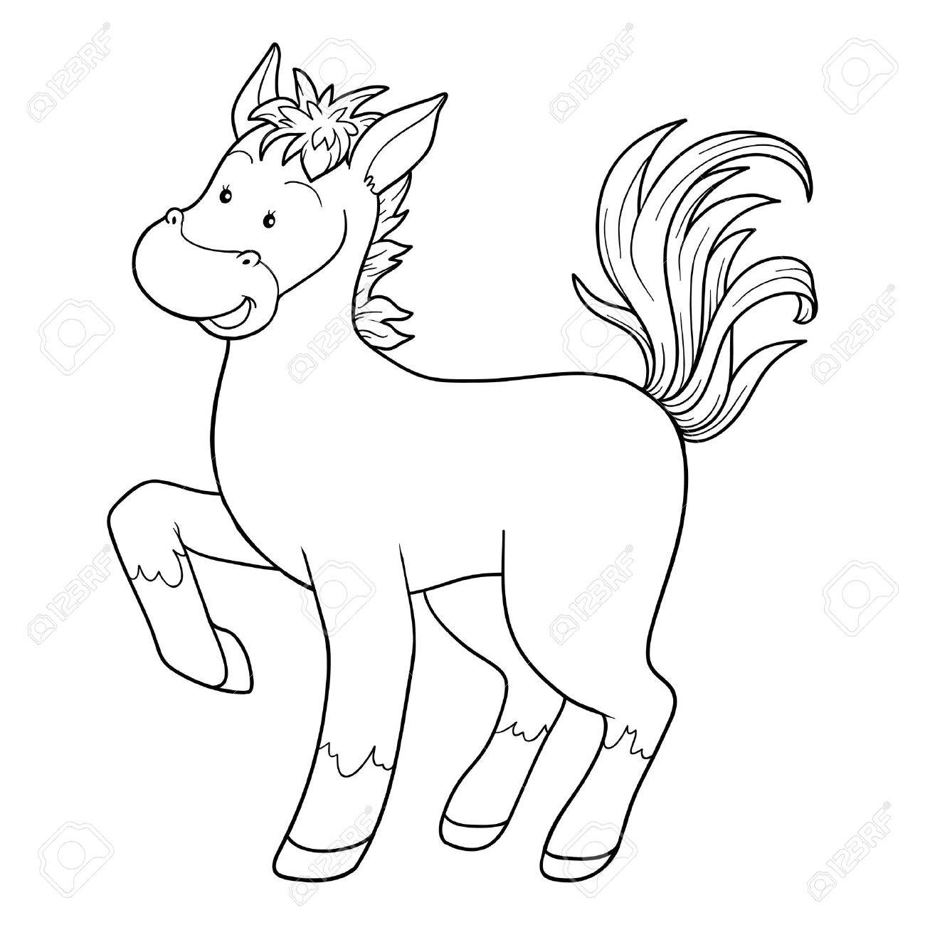 Download Game For Children Coloring Book Horse Royalty Free Cliparts Vectors And Stock Illustration Image 39521959