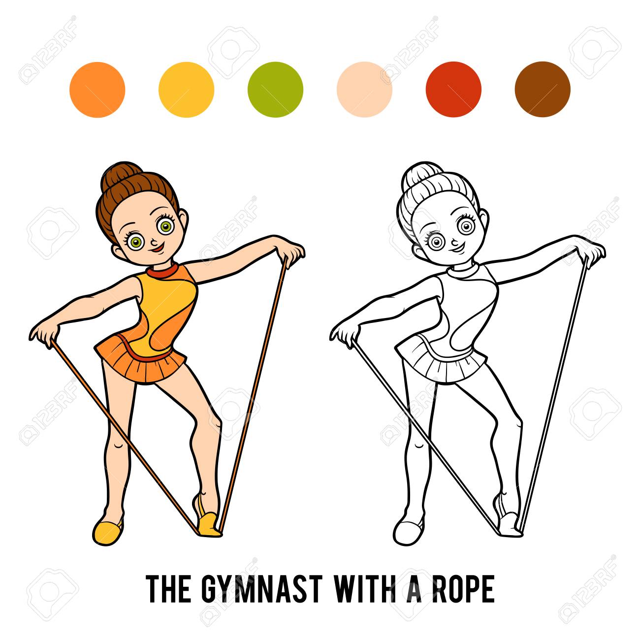 Libro De Colorear Para Niños, El Gimnasta Con Una Cuerda Ilustraciones Svg, Vectoriales, Clip Art Vectorizado Libre De Derechos. Image 88323085. Libro De Colorear Para Niños, El Gimnasta Con Una Cuerda Ilustraciones Svg, Vectoriales, Clip Art Vectorizado Libre De Derechos. Image 88323085.