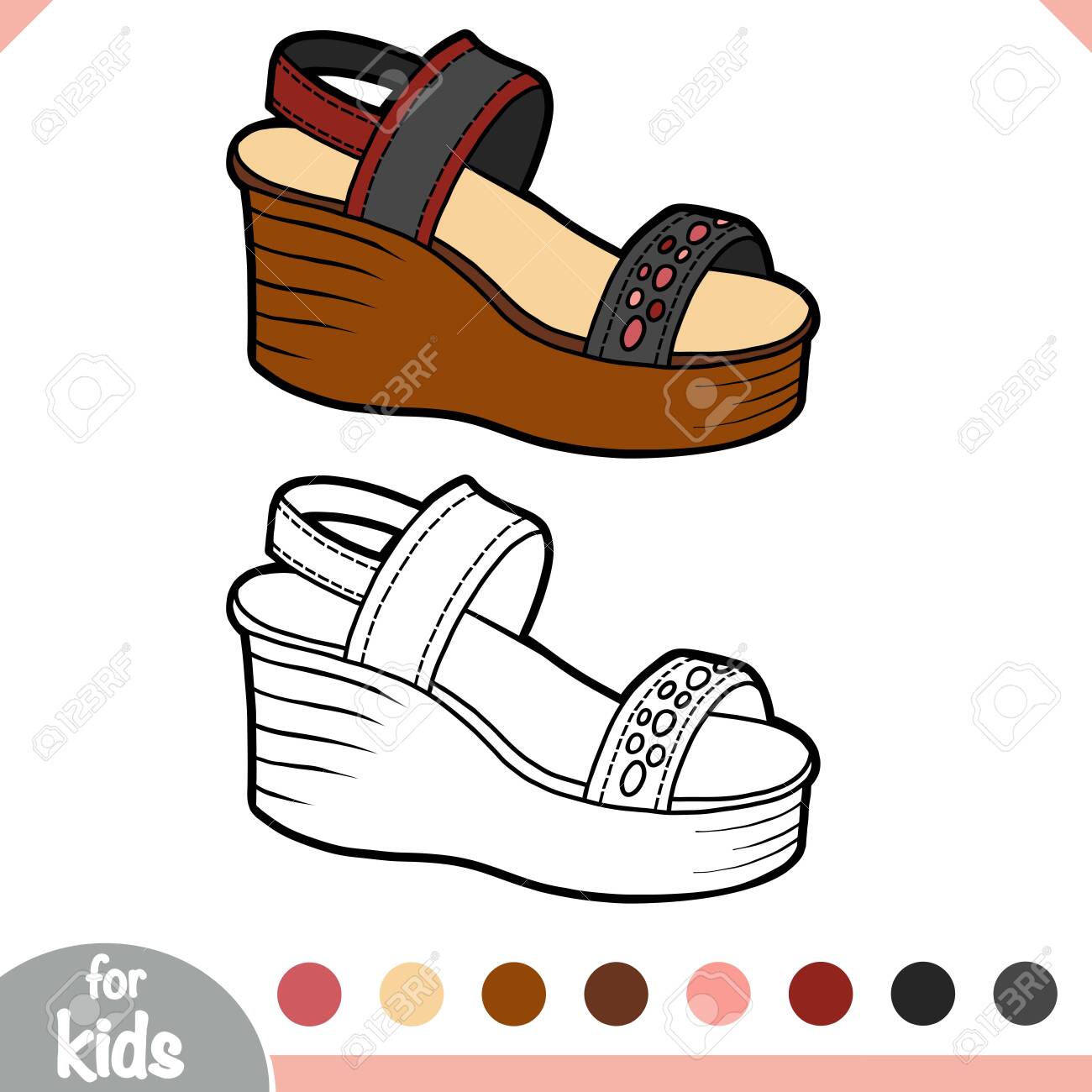 children's wedge heel shoes sandal