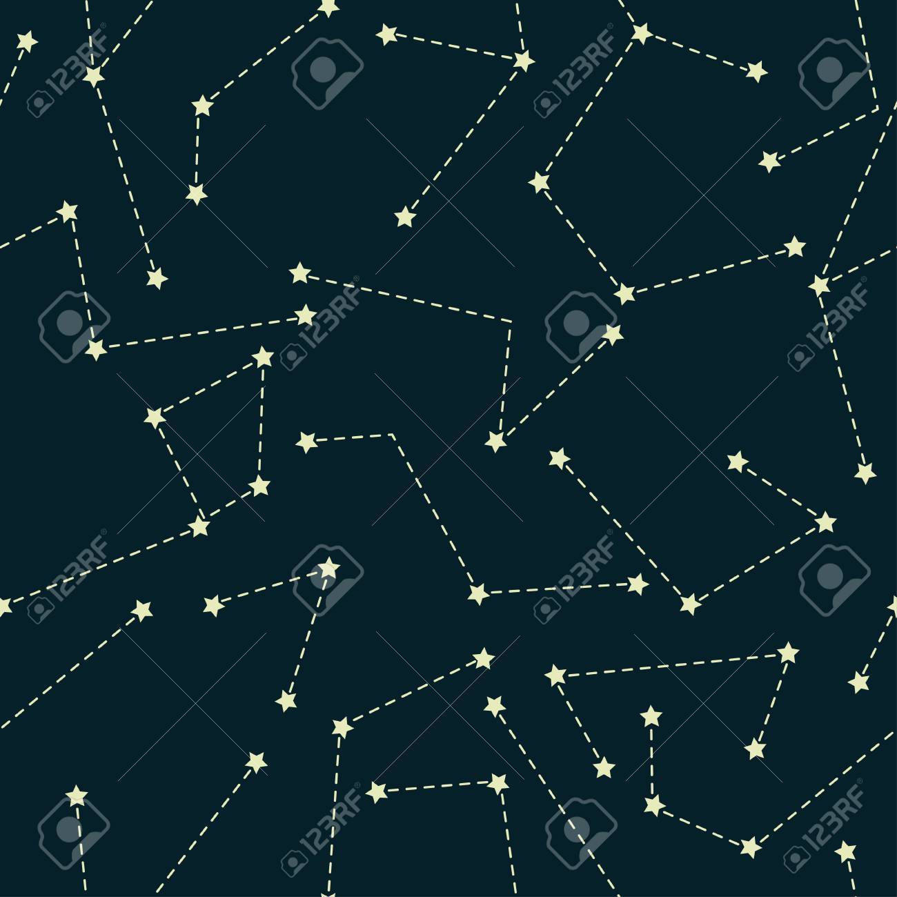 星座のシームレスな背景は 表面のデザインや包装紙 繊維 ギフト カード ベクトル イラスト のイラスト素材 ベクタ Image