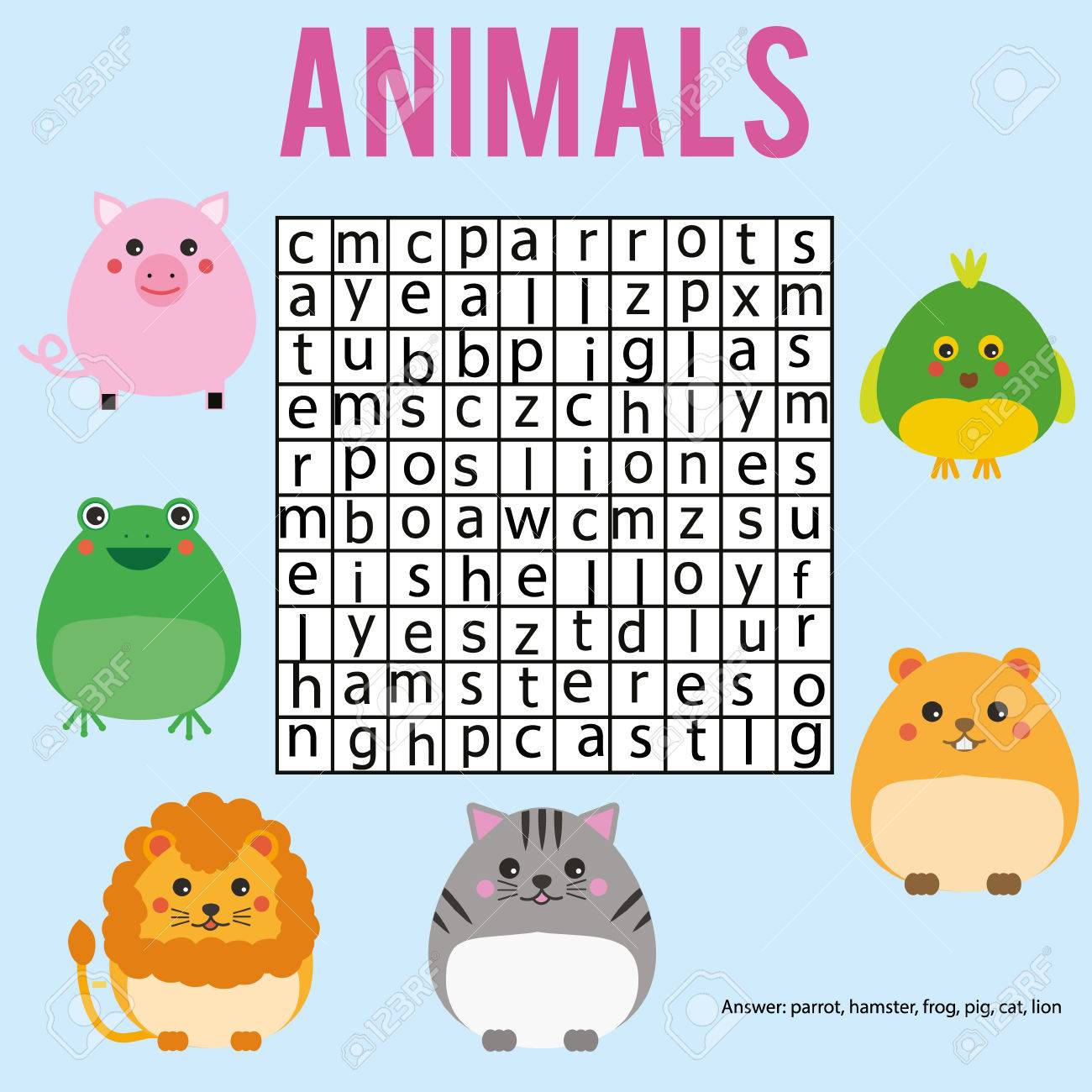 Educational Children Game. Word Search Puzzle Kids Activity. Animals Theme. Learning Vocabulary. Worksheet Royalty Free SVG, Cliparts, Vectors, And Stock Illustration. Image 78595588. Educational Children Game. Word Search Puzzle Kids Activity. Animals Theme. Learning Vocabulary. Worksheet Royalty Free SVG, Cliparts, Vectors, And Stock Illustration. Image 78595588.