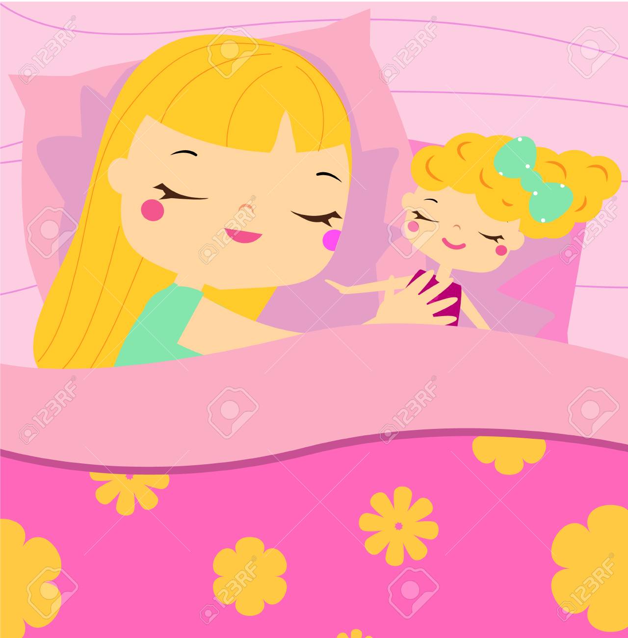 cartoon of doll