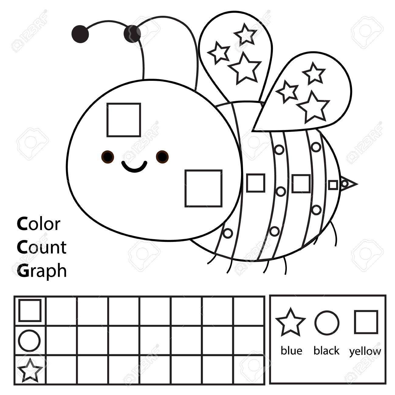Colour, rely and graph. Insightful little ones video game. Colour cartoon.. photo regarding Shapes Printable referred to as Coloration, rely and graph. Enlightening kids sport. Coloration cartoon..