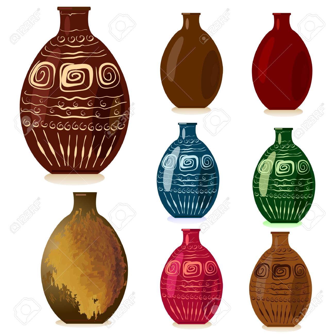 装飾的なつぼ のイラスト素材 ベクタ Image