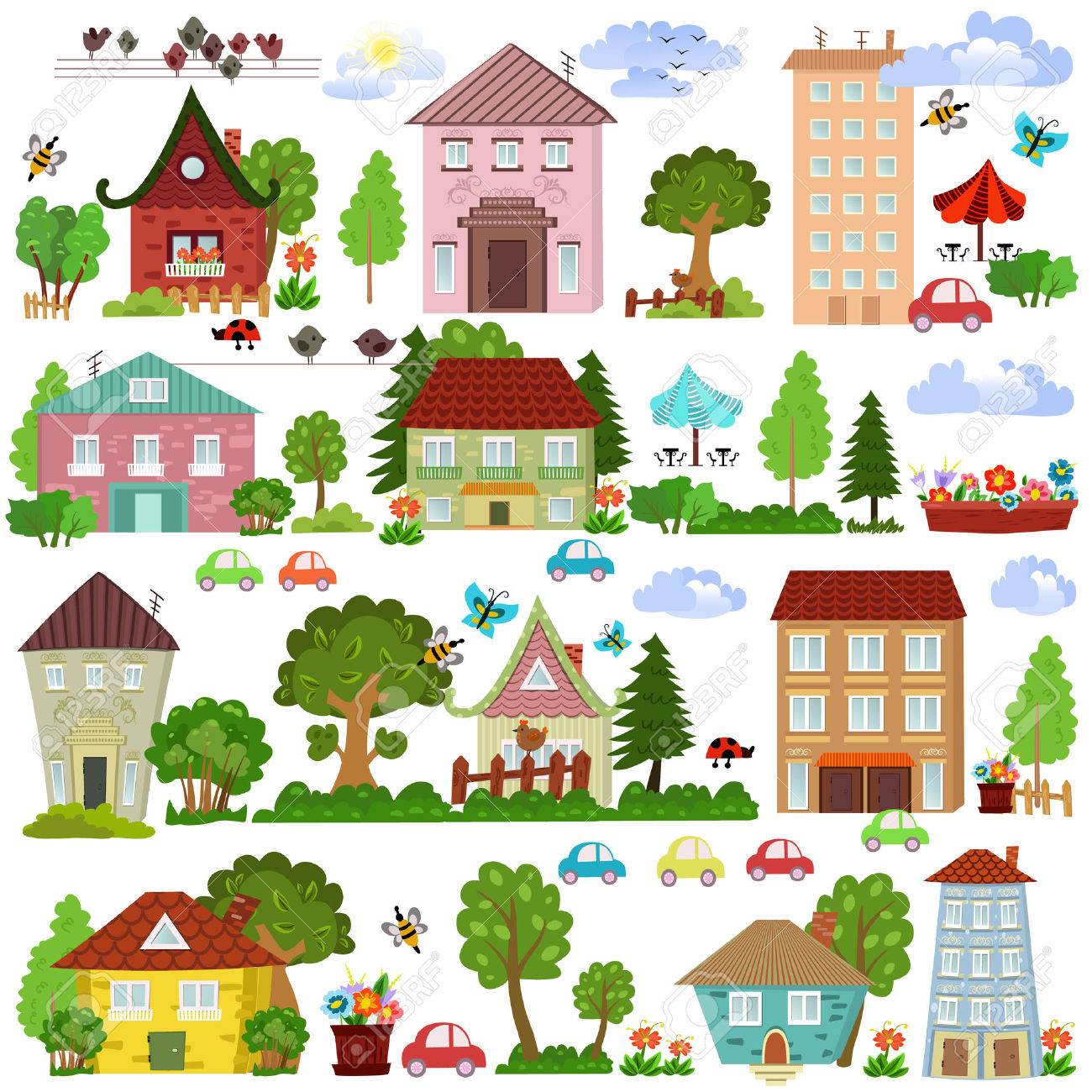 pics of cartoon houses