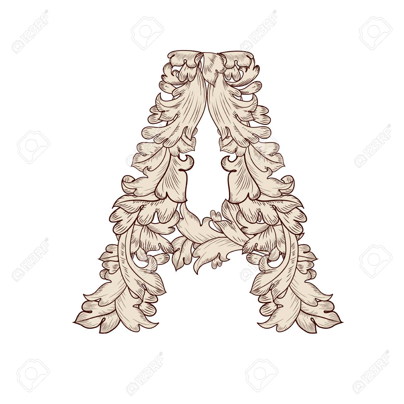 Fancy Foliage Uppercase Letter A Royalty Free SVG, Cliparts, Vectors, and  Stock Illustration. Image 126770237.