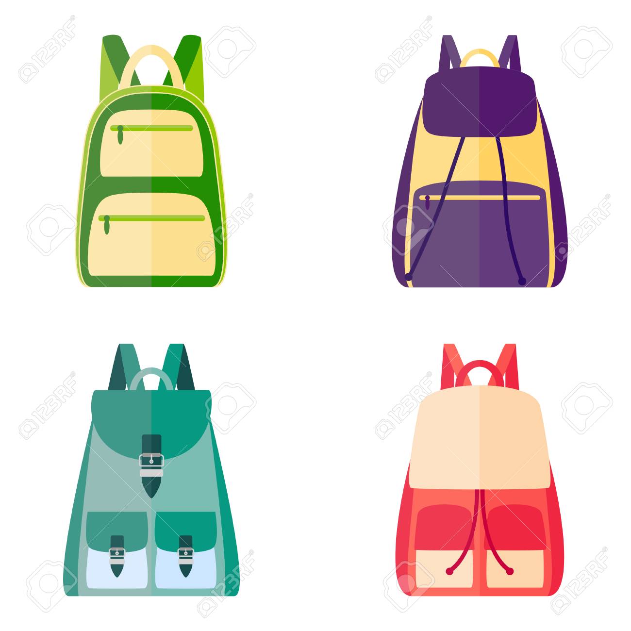 colorful backpacks