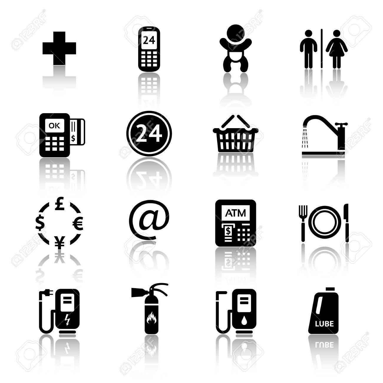 ガソリン スタンドのアイコンのイラスト素材 ベクタ Image