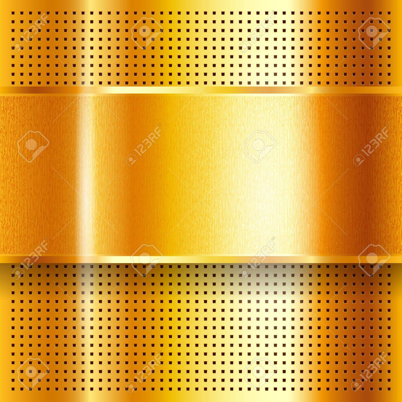 metallic perforated golden sheet royalty free cliparts vectors and golden sheet