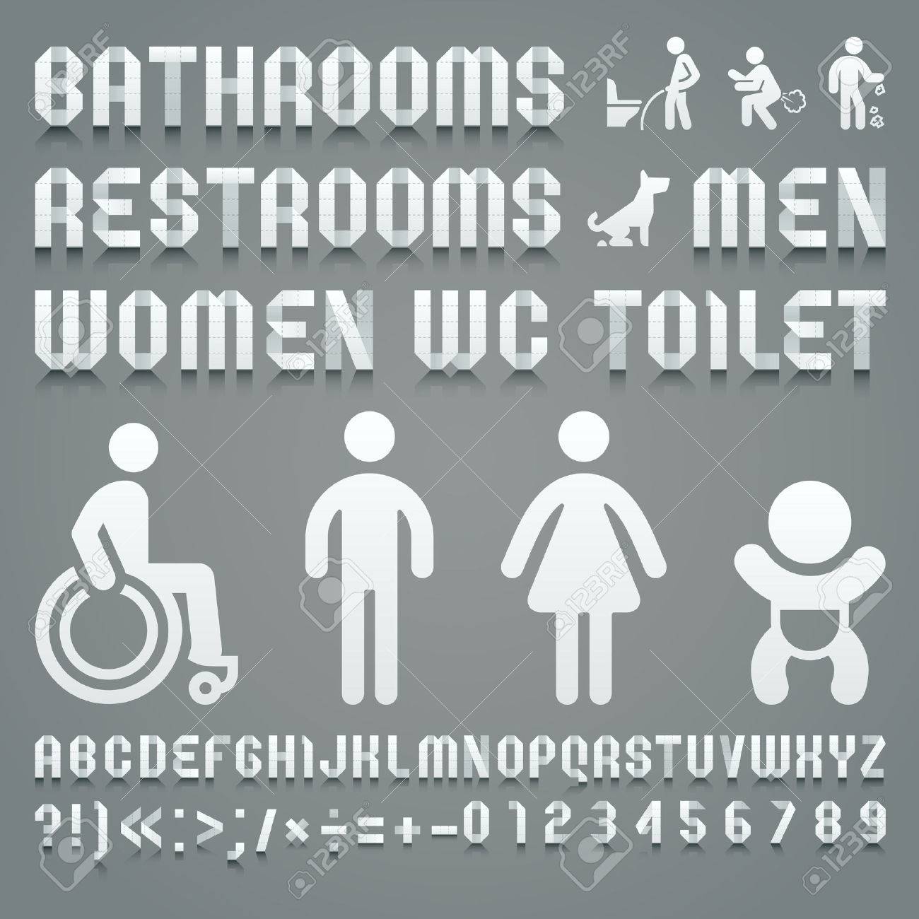 トイレット ペーパーやシンボル Ws のアルファベット折り返されている ローマ字 A B C D E F G H I J K L M N O P Q R S T U V W X Y Z とアラビア数字 0 1 2 3 4 5 6 7 8 9 のイラスト素材 ベクタ Image