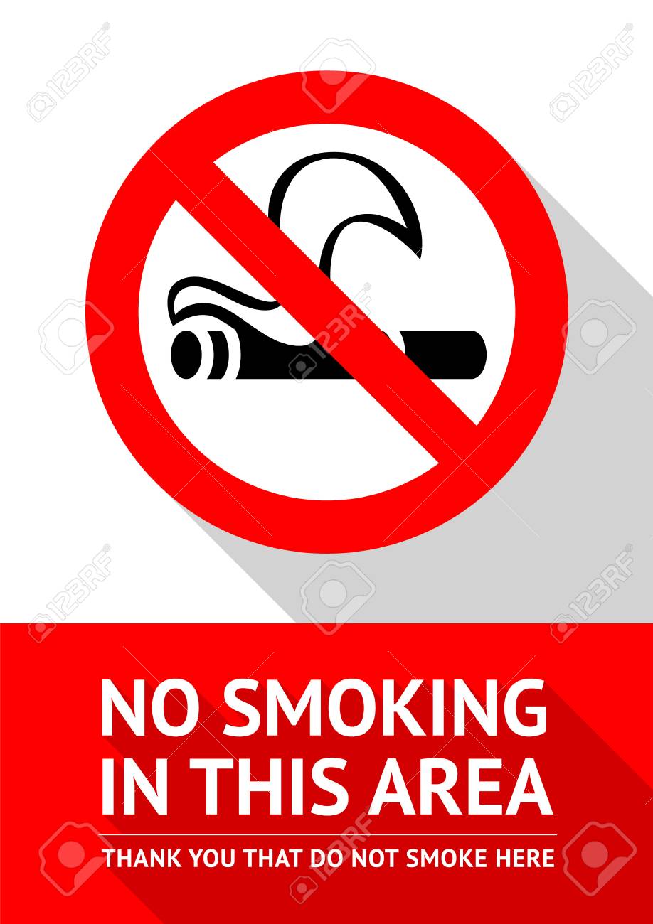 No Smoking Area New Poster Vector Illustration For Print Royalty Free Cliparts Vectors And Stock Illustration Image 101693504