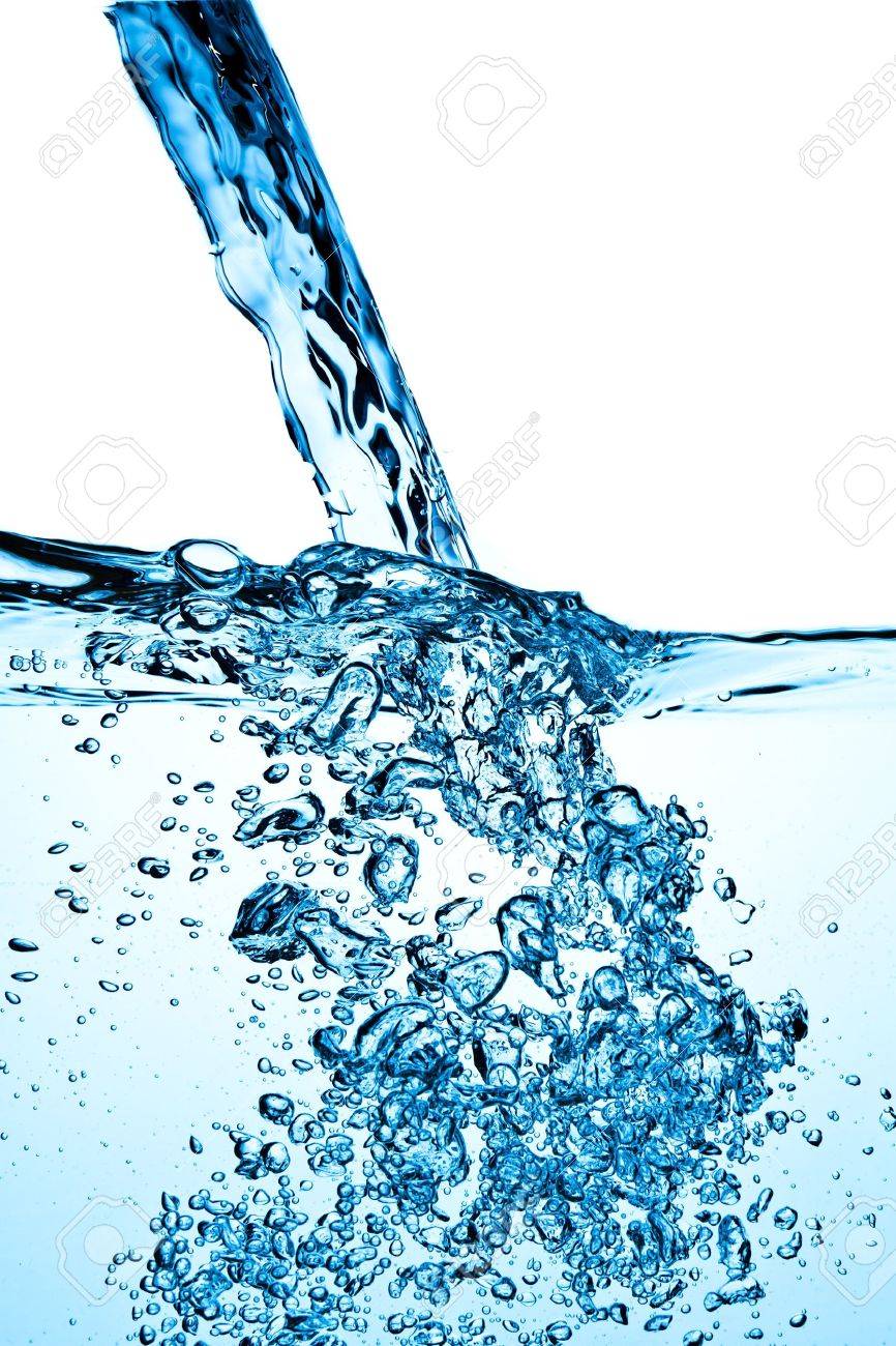 closeup of bubbles in blue water stock photo picture and royalty