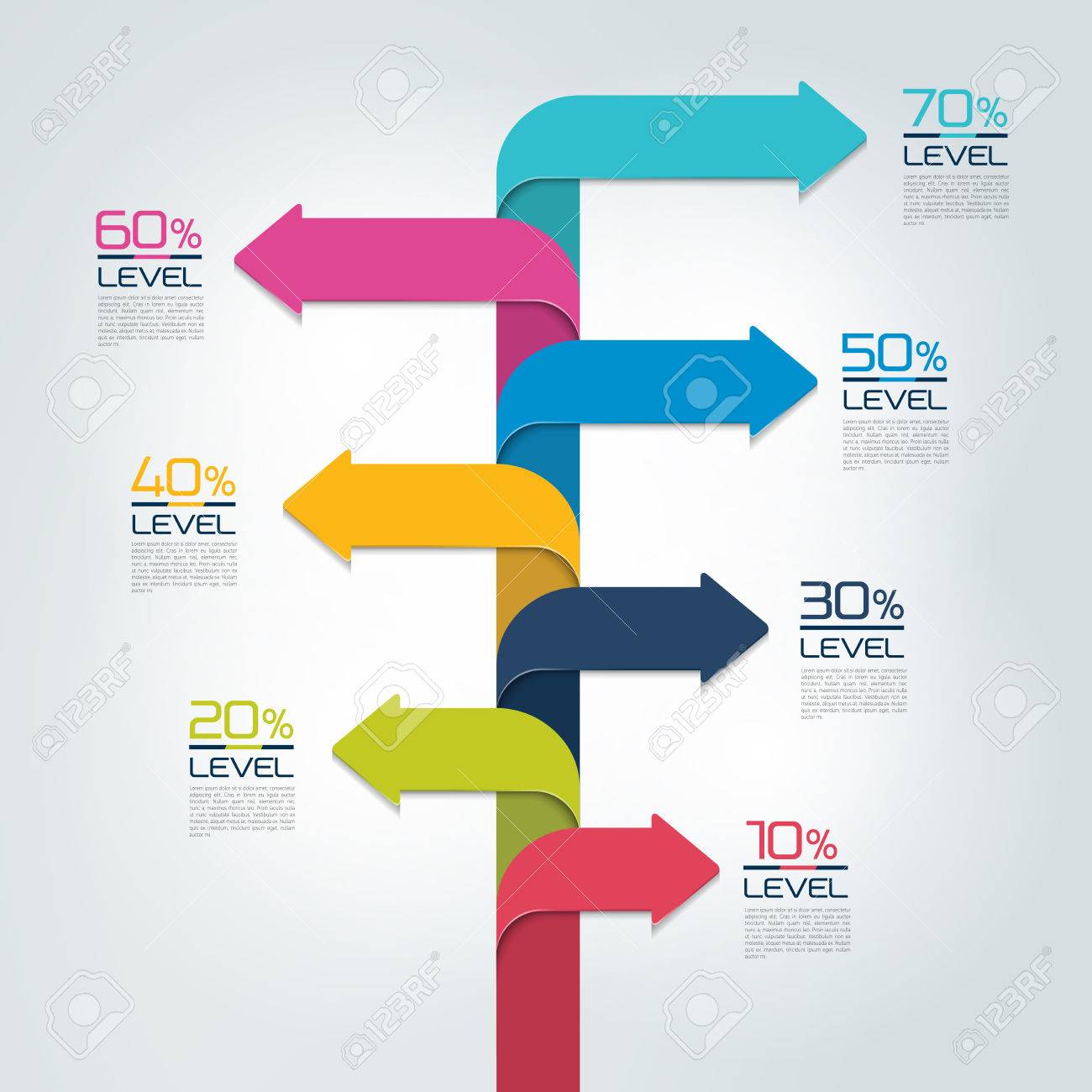 timeline vertical report template chart scheme step by step